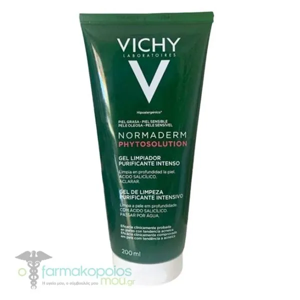 Vichy Normaderm Phytosolution Intensive Purifying Cleanser, 200ml