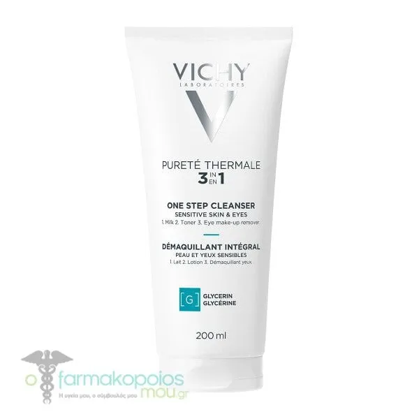 Vichy Purete Thermale 3 in 1 One Step Cleanser Sensitive Skin, 200ml
