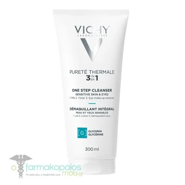 Vichy Purete Thermale 3-in-1 One Step Cleanser Sensitive Skin, 300ml