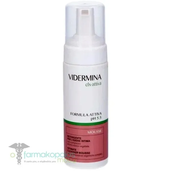 Vidermina CLX Mousse Αφρός Καθαρισμού για την Ευαίσθητη Περιοχή, 165ml