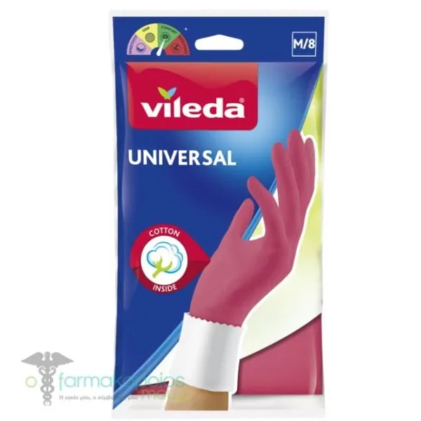 Vileda Household Gloves Universal Medium, 2pcs
