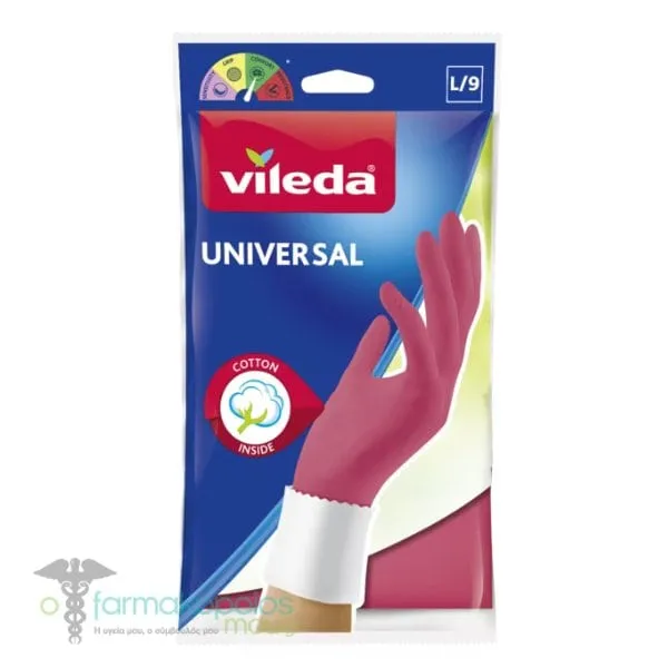Vileda Household Gloves Universal Large, 2pcs