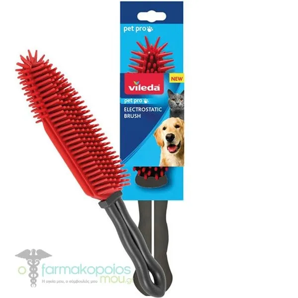 Vileda Pet Pro Electrostatic Brush for Pet Hair, 1pc