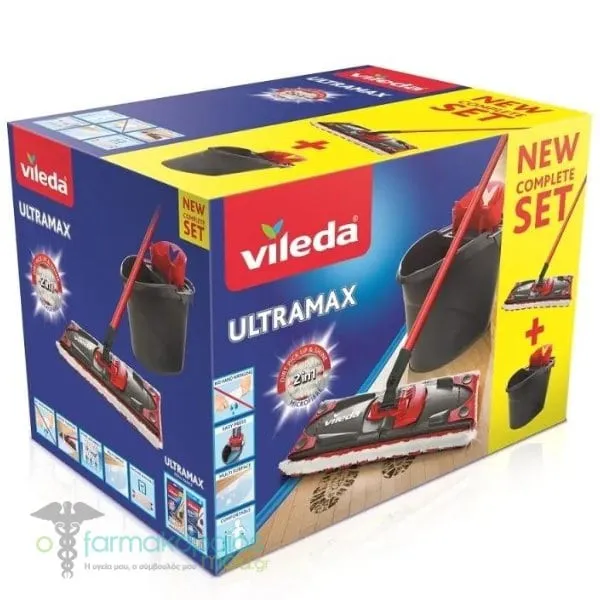 Vileda UltraMax 2in1 Mop & Bucket Set 10L, 1set