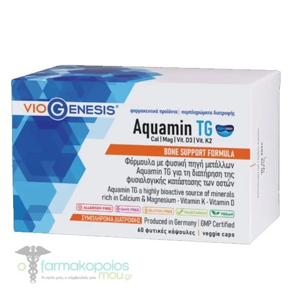 Viogenesis Aquamin TG, 60veg. caps