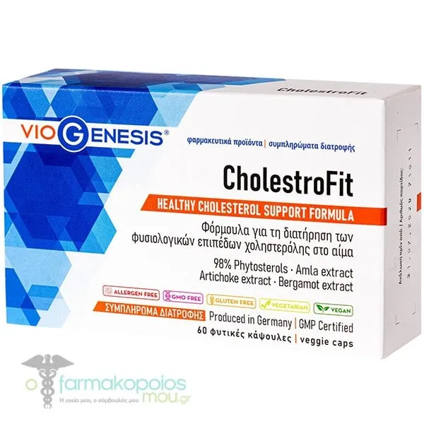 Viogenesis Cholestrofit Healthy Cholesterol Support Formula, 60caps