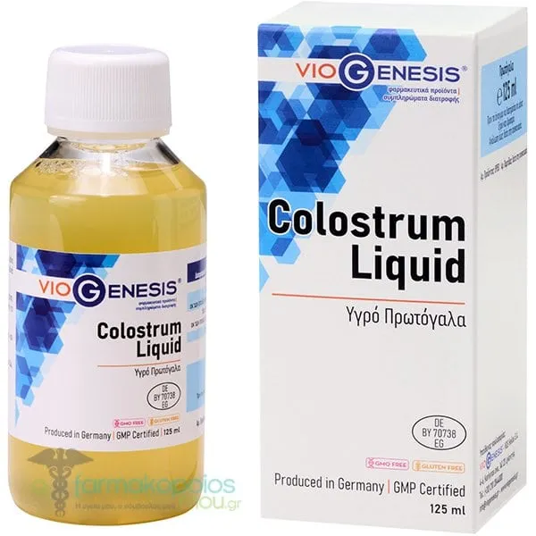 Viogenesis Colostrum Liquid Υγρό Πρωτόγαλα, 125ml