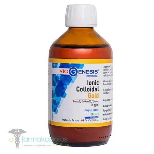 Viogenesis Ionic Colloidal Gold 10ppm, 250ml