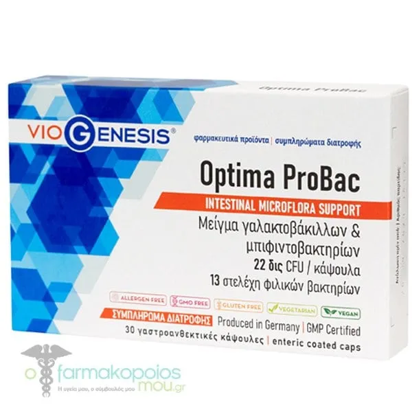 Viogenesis Optima ProBac, 30 caps