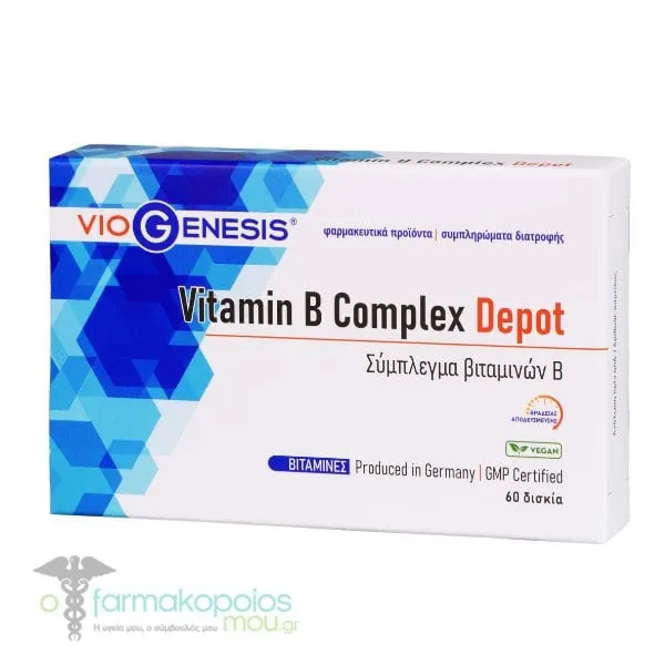 Viogenesis Vitamin B-Complex Depot, 60tabs