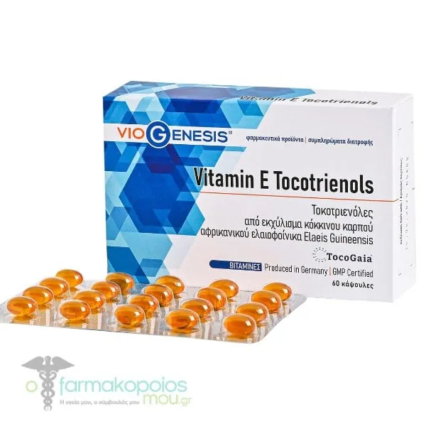 Viogenesis Vitamin E Tocotrienols, 60softgels