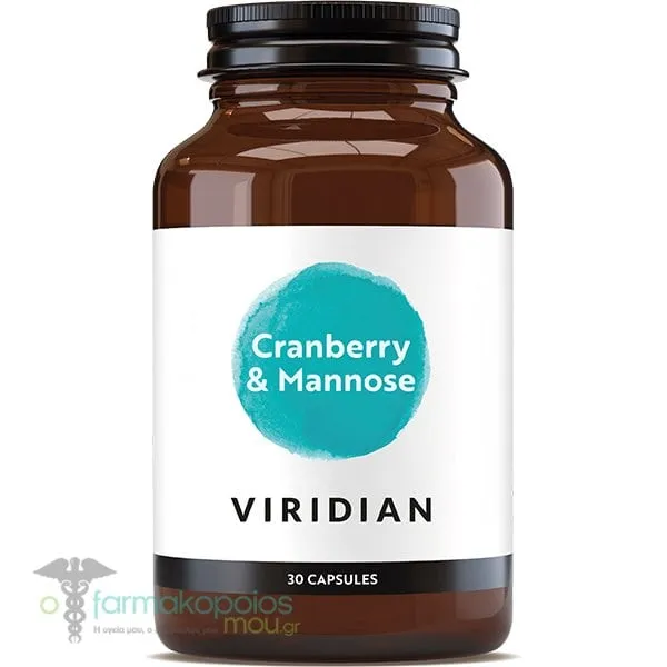 Viridian Cranberry Mannose, 30caps