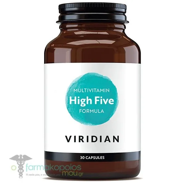 Viridian High Five Multivitamin Formula, 30caps