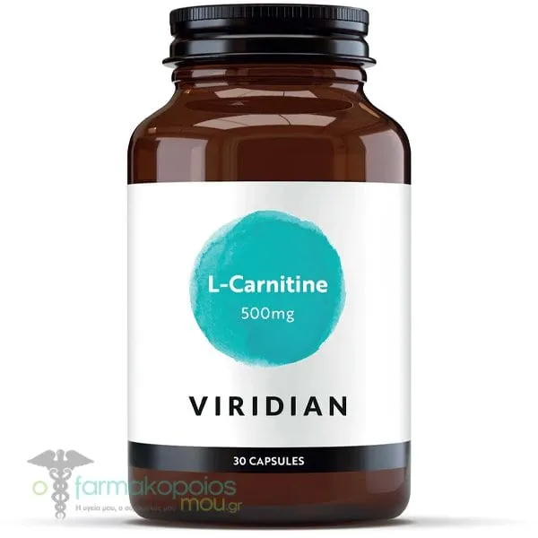 Viridian L-Carnitine 500mg, 30veg.caps