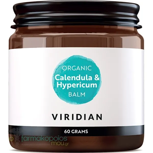 Viridian Organic Calendula &amp; Hypericum Balm Βάλσαμο Εντατικής Περιποίησης, 60ml