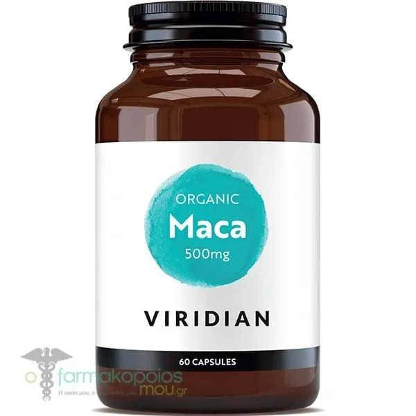 Viridian Organic Maca Root 500mg, 60caps