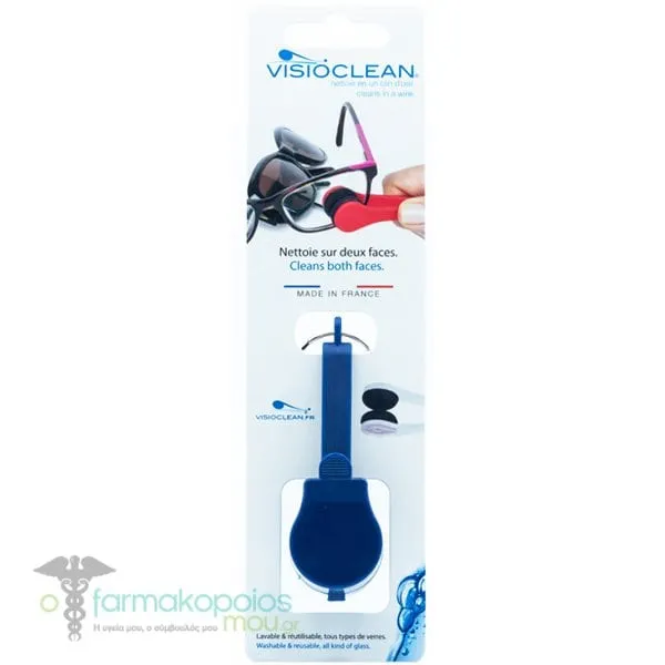 Visioclean Cleans Both Faces Glasses Cleaner, 1pc - Μπλέ