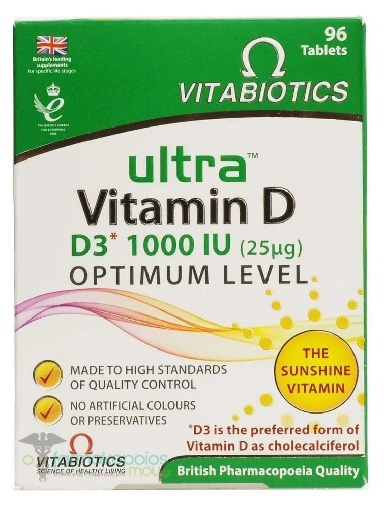 Vitabiotics Ultra Vitamin D, 96tabs