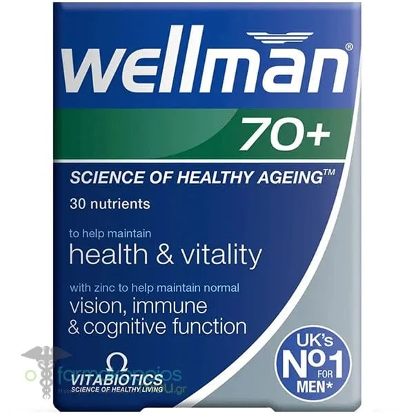 Vitabiotics Wellman 70+, 30tabs