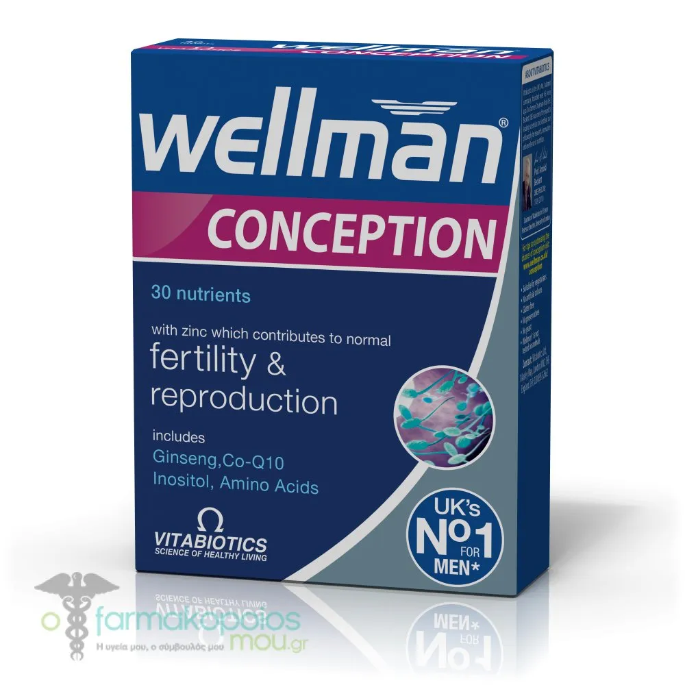 Vitabiotics Wellman Conception, 30tabs