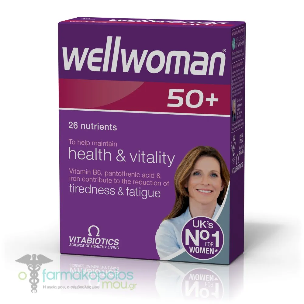 Vitabiotics Wellwoman 50+, 30tabs