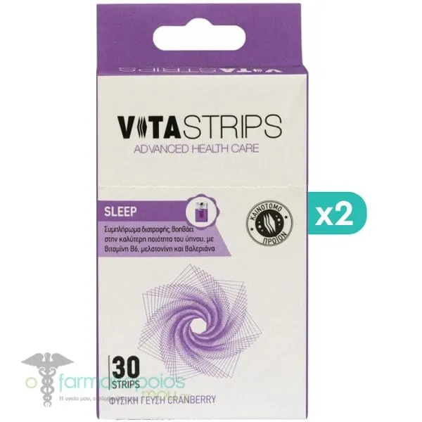 Vitastrips (Promo 1+1 Free) Sleep, 2x30strips