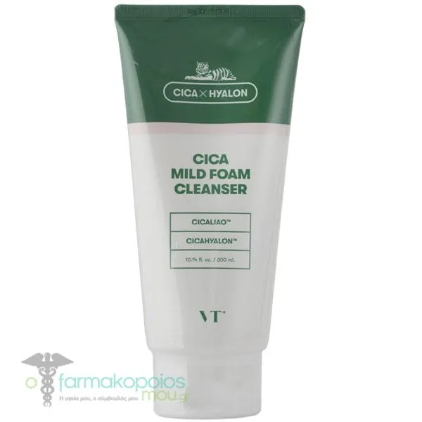 VT Cosmetics Cica Mild Foam Cleanser, 300ml