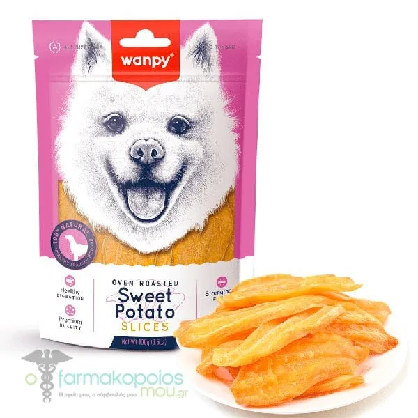 Wanpy Sticks Γλυκοπατάτας για Σκύλους, 100g
