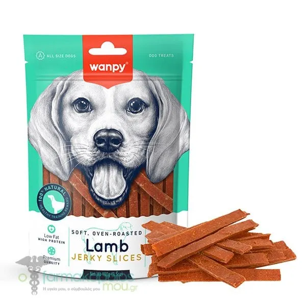 Wanpy Μαλακά Sticks Jerky Αρνιού για Σκύλους, 100g