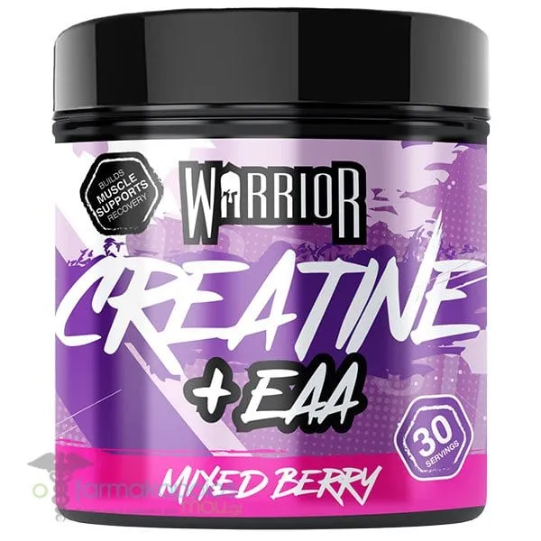 Warrior Creatine + EAA Μονοϋδρική Κρεατίνη με γεύση Mixed Berry, 270g