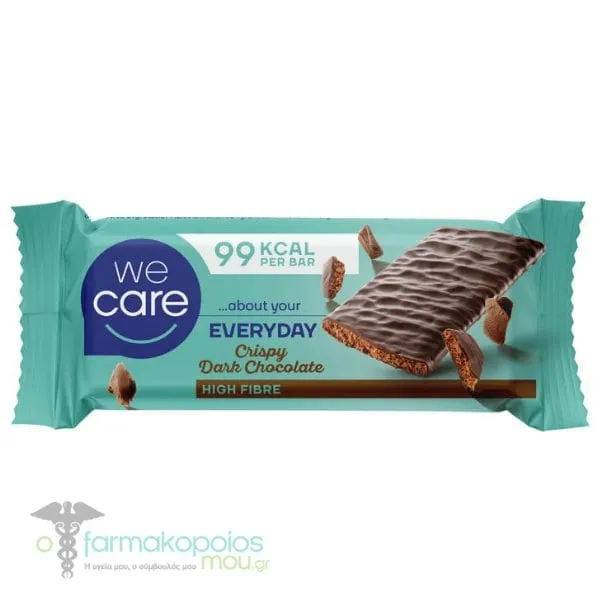 WeCare Ed-Crispy Dark Chocolate Bar, 20g
