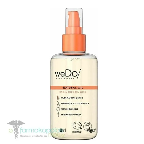 weDo Natural Oil Hair & Body Oil Elixir, 100ml