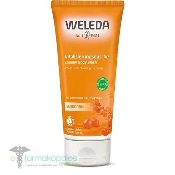 Weleda Vitality Sea Buckthorn Creamy Body Wash, 200ml
