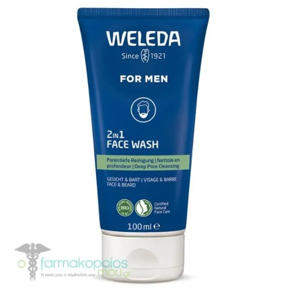 Weleda for Men 2in1 Face & Beard Wash, 100ml