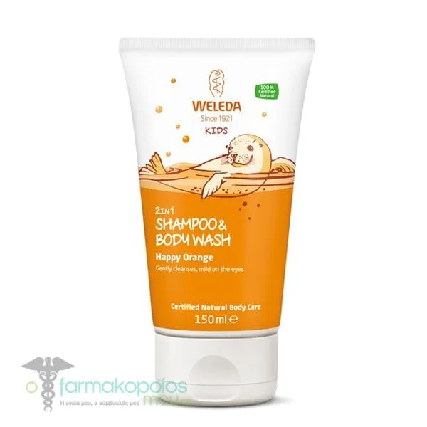 Weleda Kids 2in1 Shampoo & Body Wash Orange, 150ml