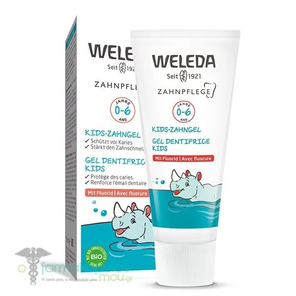 Weleda Kids Dental Gel with Fluoride Up to 6 years, 50ml