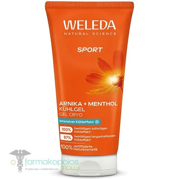 Weleda Sport Gel Cryo Τζελ Κρυοθεραπείας με Άρνικα &amp; Μενθόλη, 100ml