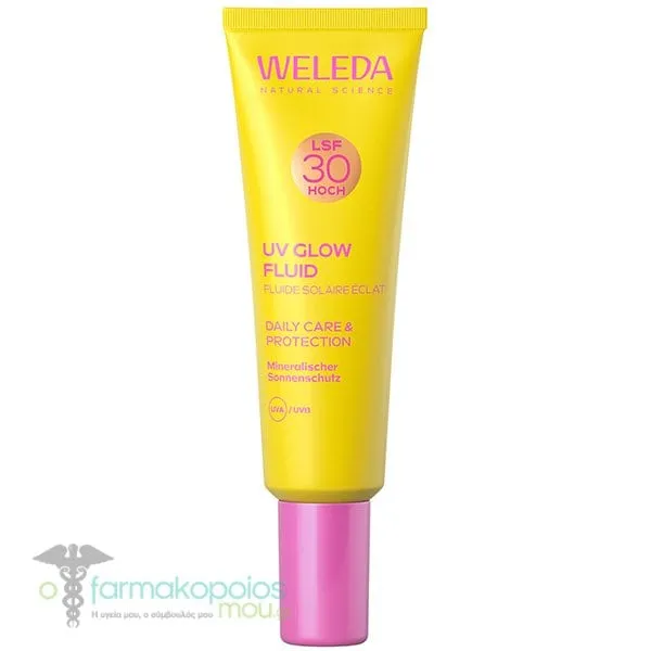 Weleda UV Glow Fluid Αντηλιακή Κρέμα Προσώπου SPF30, 30ml