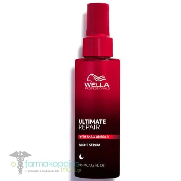 Wella Ultimate Repair Night Serum Θεραπεία Eπανόρθωσης για Tαλαιπωρημένα Mαλλιά, 95ml