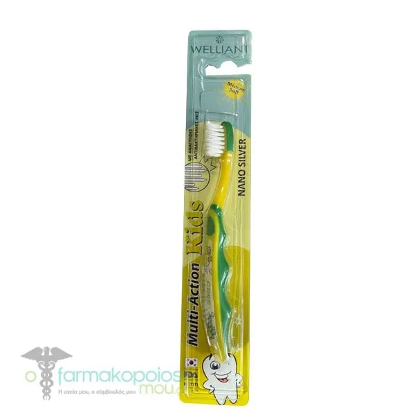 Welliant Toothbrush Multi-Action Kids Nano Silver, 1pc - Πρασινο