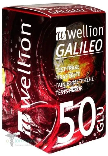 Wellion Galileo Blood Glucose Test Strips, 50pcs