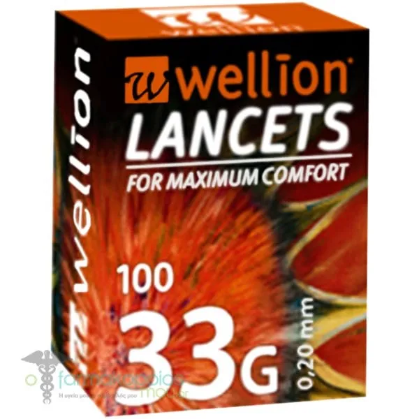 Wellion Lancets Snippers 33G, 50pcs
