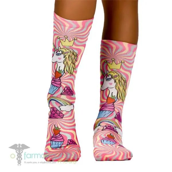 Wigglesteps Kid's Socks, 1 pair - Unicorn Queen