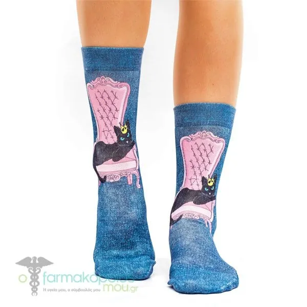 Wigglesteps Lady Socks, 1 pair - Queen Cat