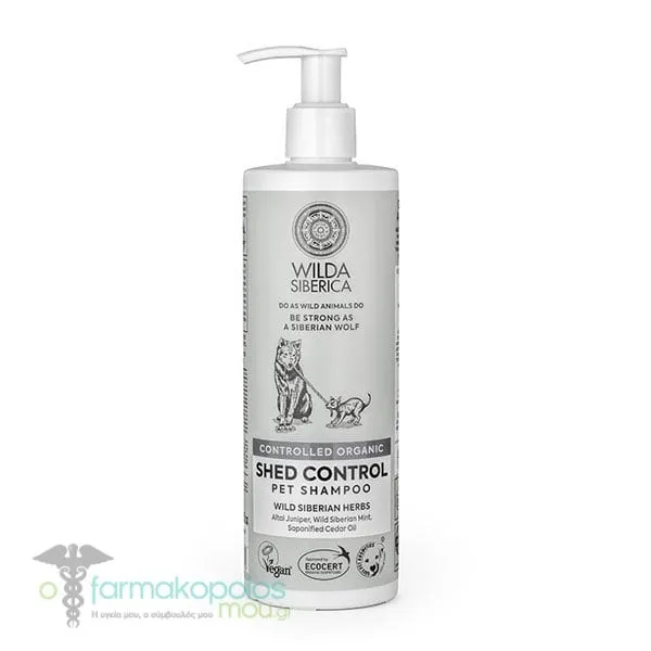 Wilda Siberica Controlled Organic Shed Control Pet Shampoo, 400ml