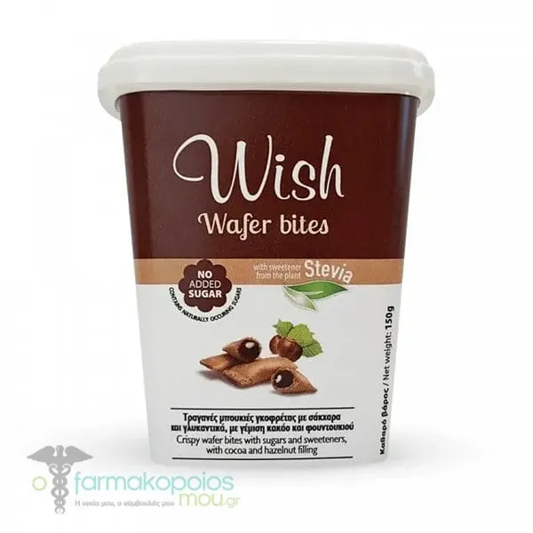 Wish Wafer Bites with Stevia, 150gr