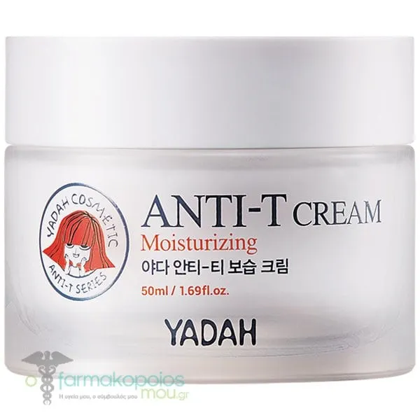 Yadah Anti-T Moisturizing Cream Ενυδατική Κρέμα Προσώπου, 50ml
