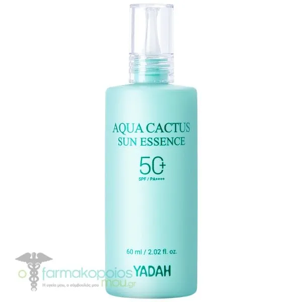 Yadah Aqua Cactus Sun Essence Αντηλιακό Προσώπου SPF50+, 60ml