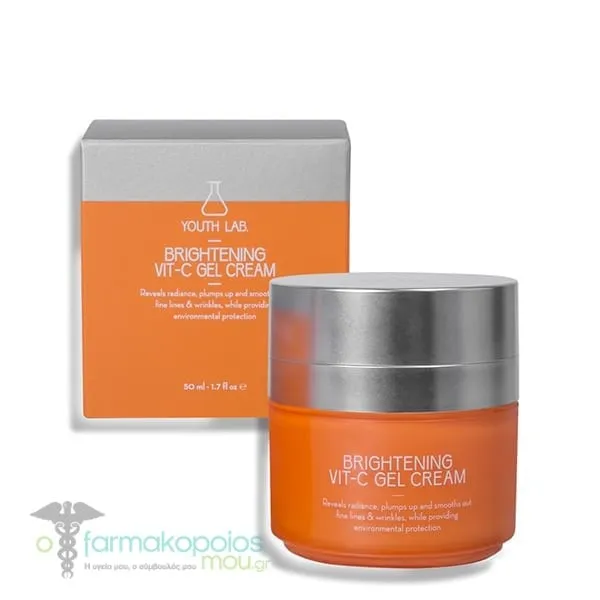 Youth Lab. Brightening Vit-C Gel-Cream Κρέμα- τζελ με Βιταμίνη C, 50 ml