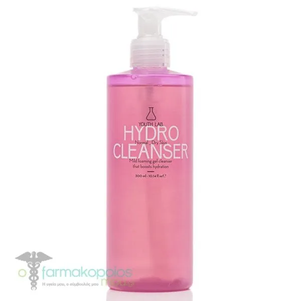 Youth Lab. Hydro Cleanser Τζελ Καθαρισμού Προσώπου για Κανονικό/Ξηρό Δέρμα, 300ml